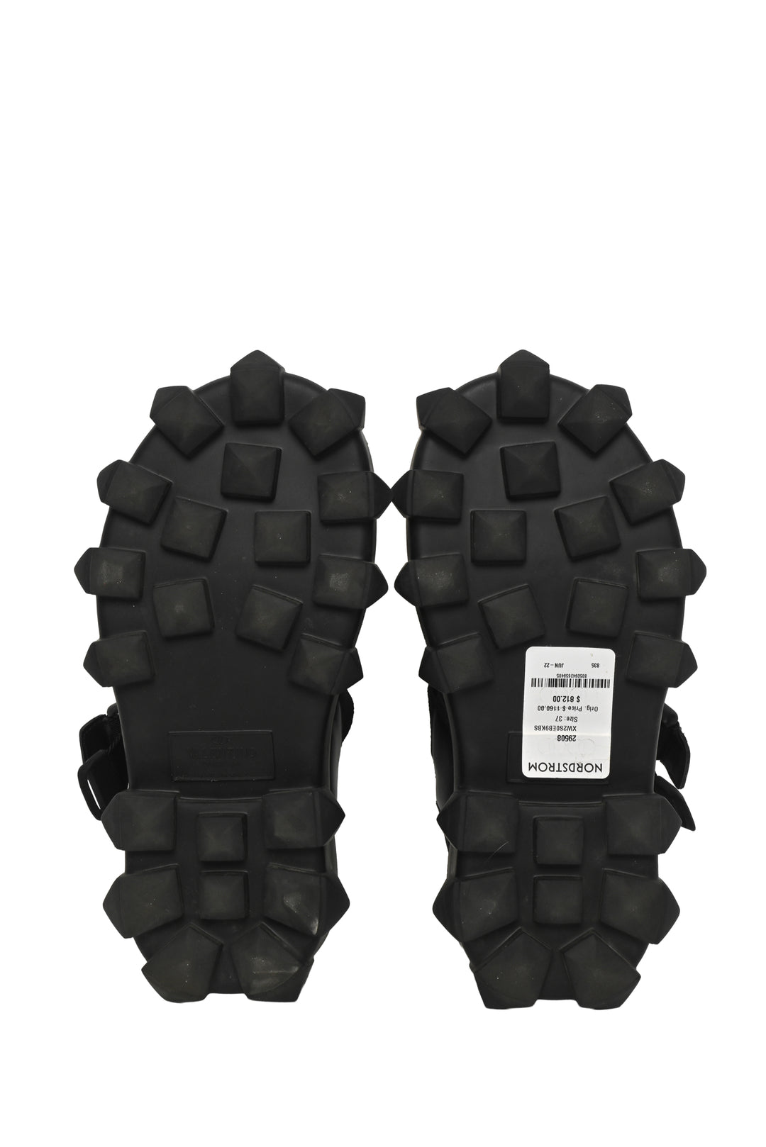Valentino Size 37 Chunky Rockstud Sandals