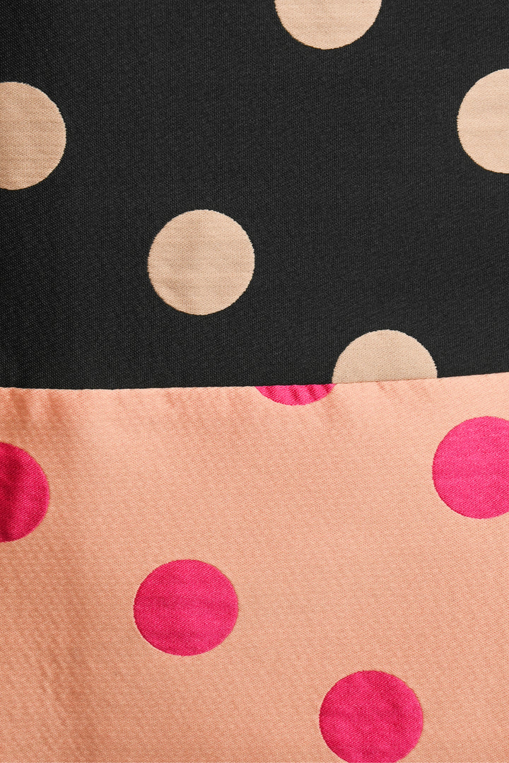 Red Valentino Size L Polka Dot Double Breasted Coat