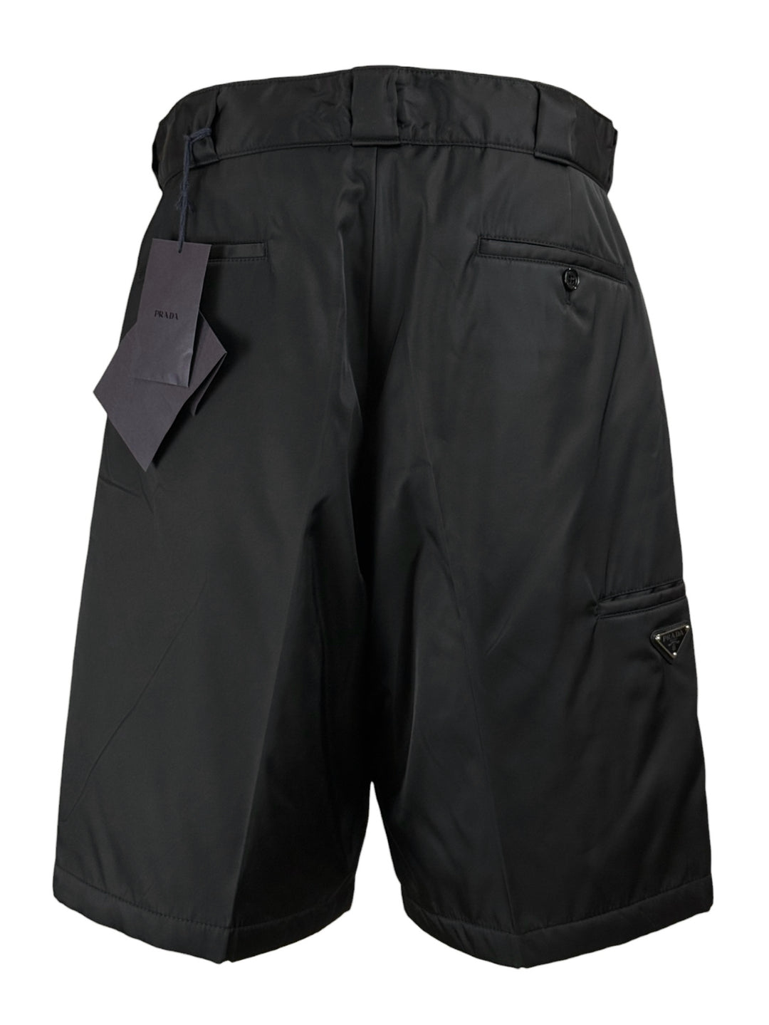 Prada Size 32 Men's 2018 Nylon Triangle Logo Insulated Shorts