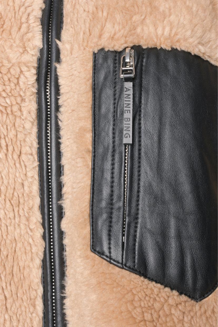 Anine Bing Size S Ryder Faux Fur Coat