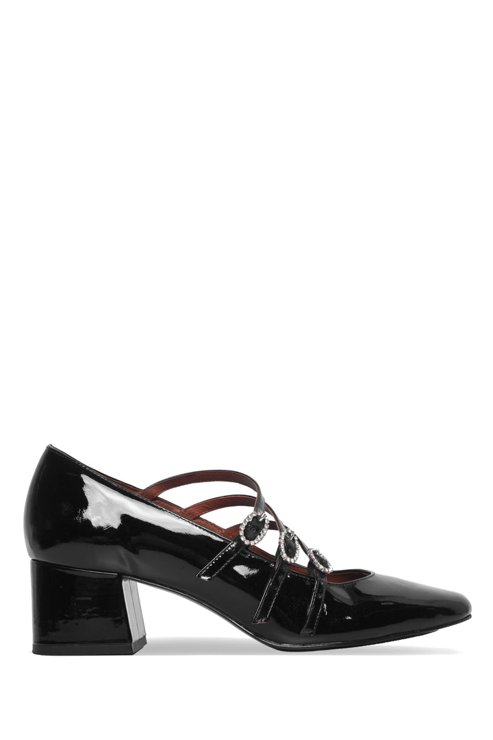 Reformation Size 8.5 Mimi Patent Crystal Mary Jane Pumps