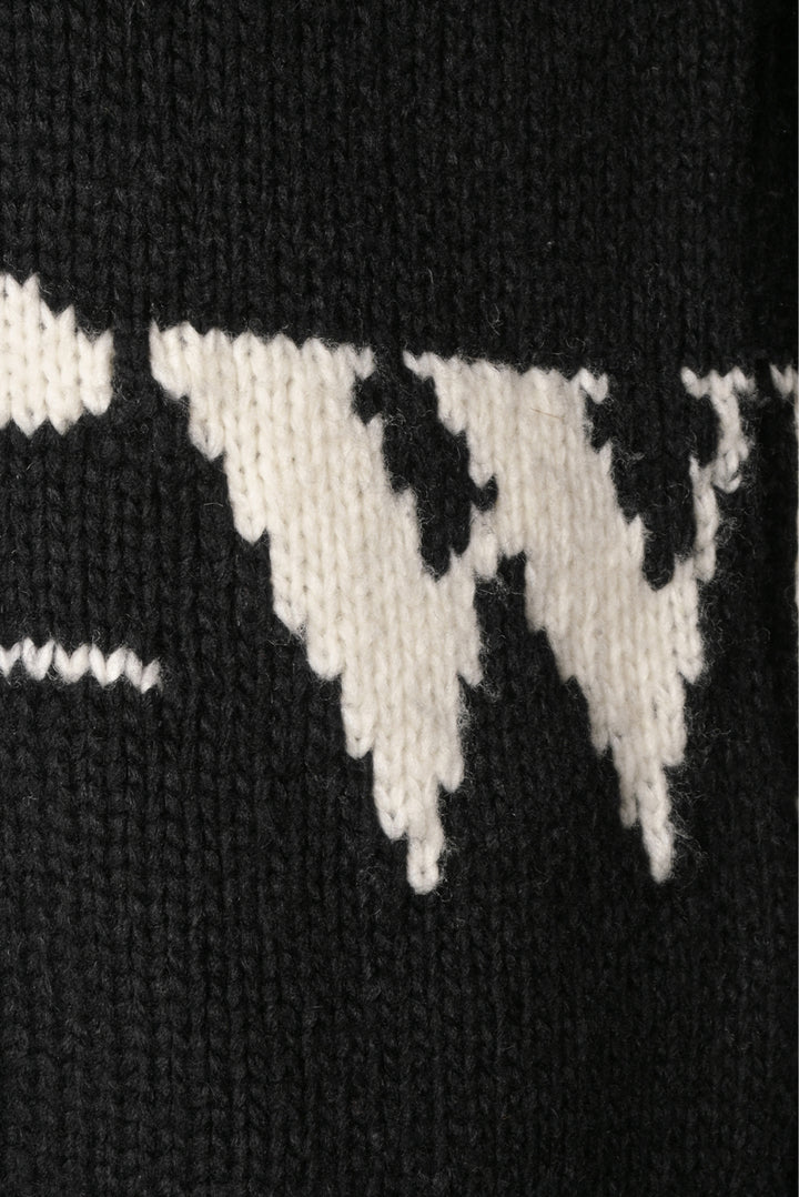 Off White Size 38 Logo Turtleneck Sweater