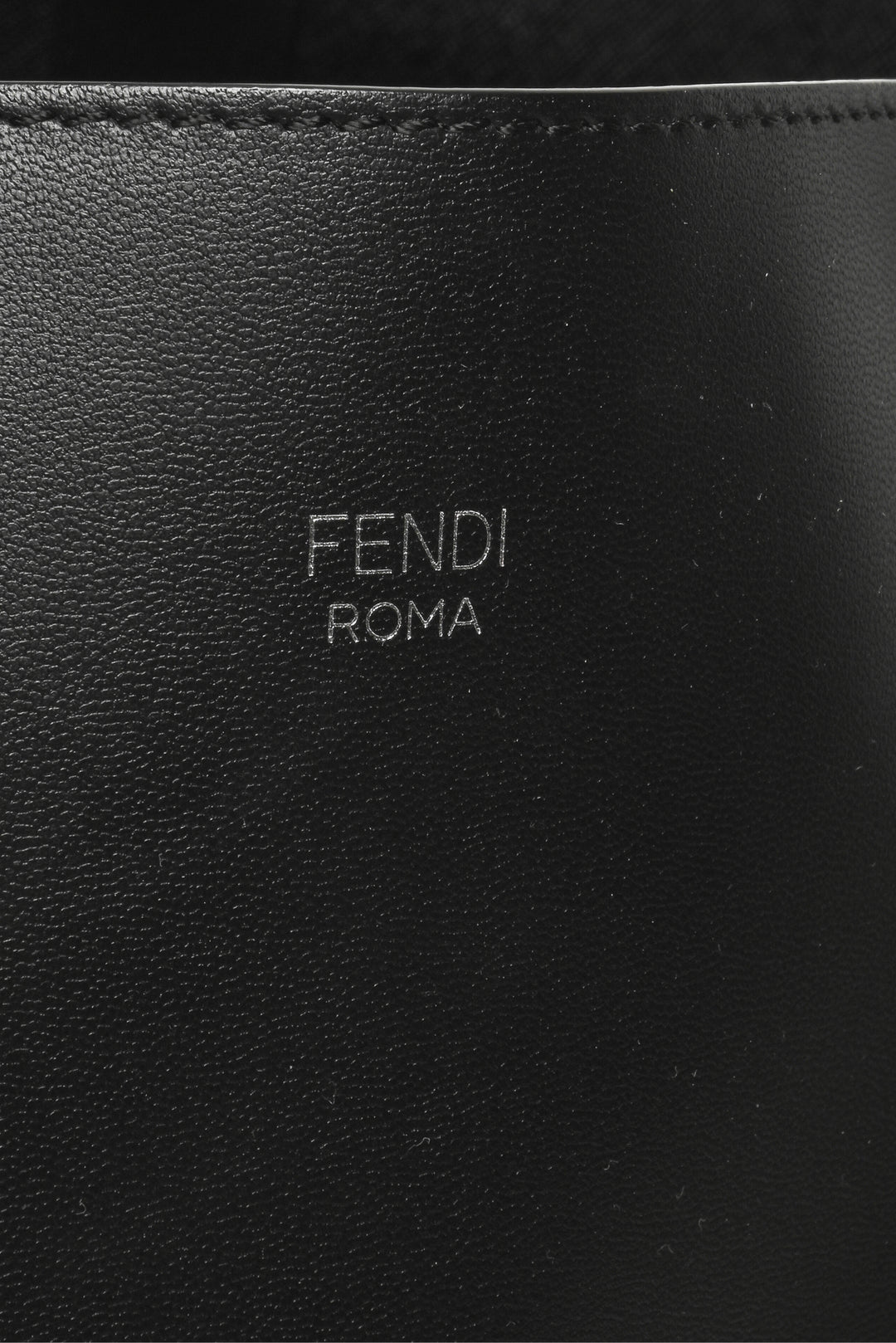 Fendi Snakeskin Monster Eyes Leather Shopping Tote