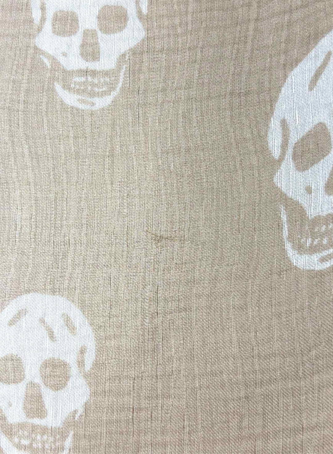 Alexander Mcqueen Silk Skull Pattern Scarf