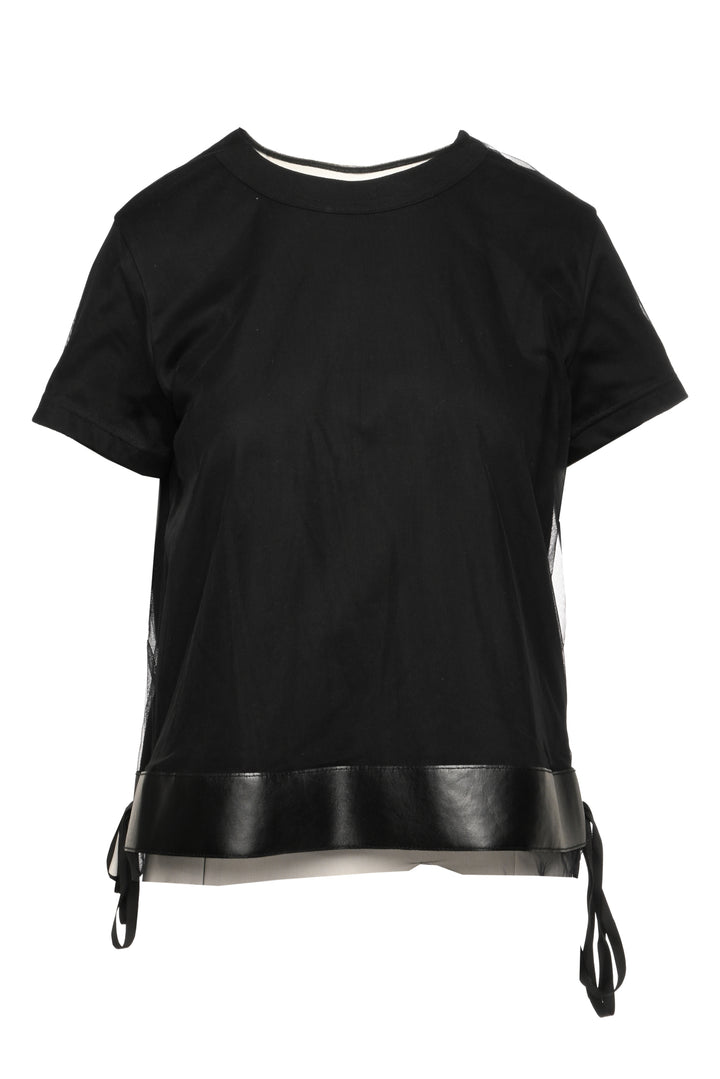 Comme Des Garcons Noir Kei Ninomiya Size L Tulle Overlay T-Shirt