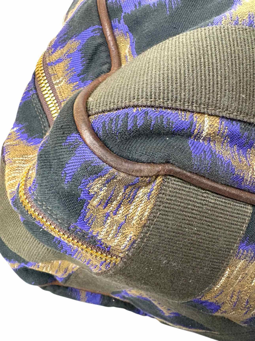 Vivienne Westwood Animal Print Canvas Large Duffle Bags