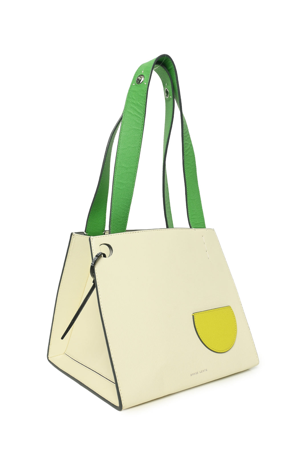 Danse Lente Colourblock Grained Leather Margot Square Tote