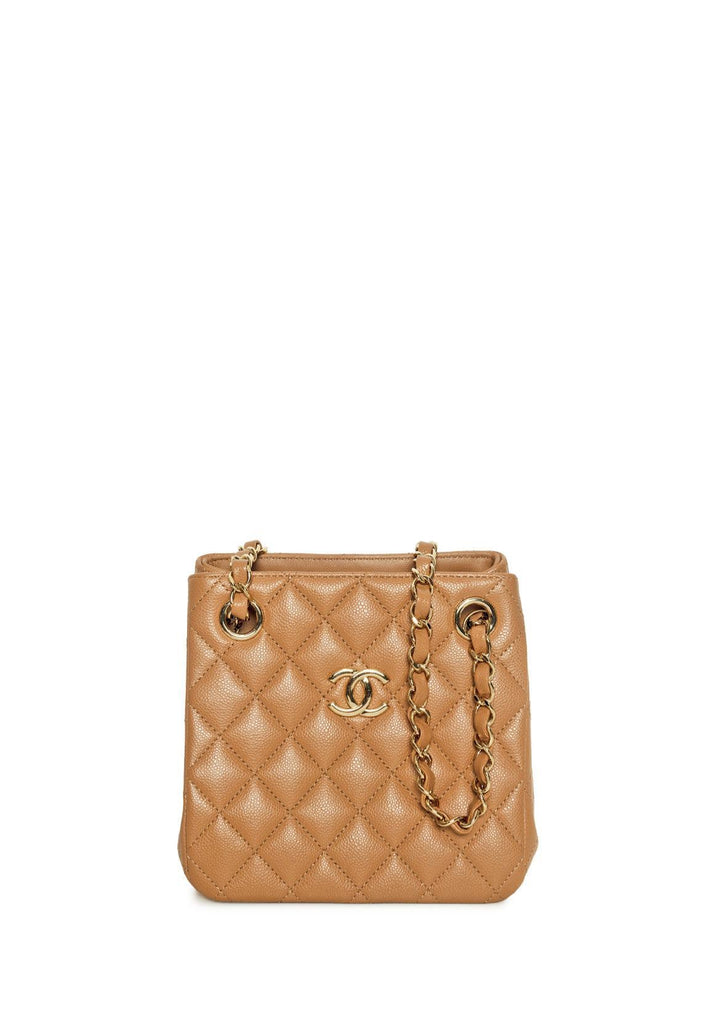 Chanel Caviar Quilted Mini Bucket Bag