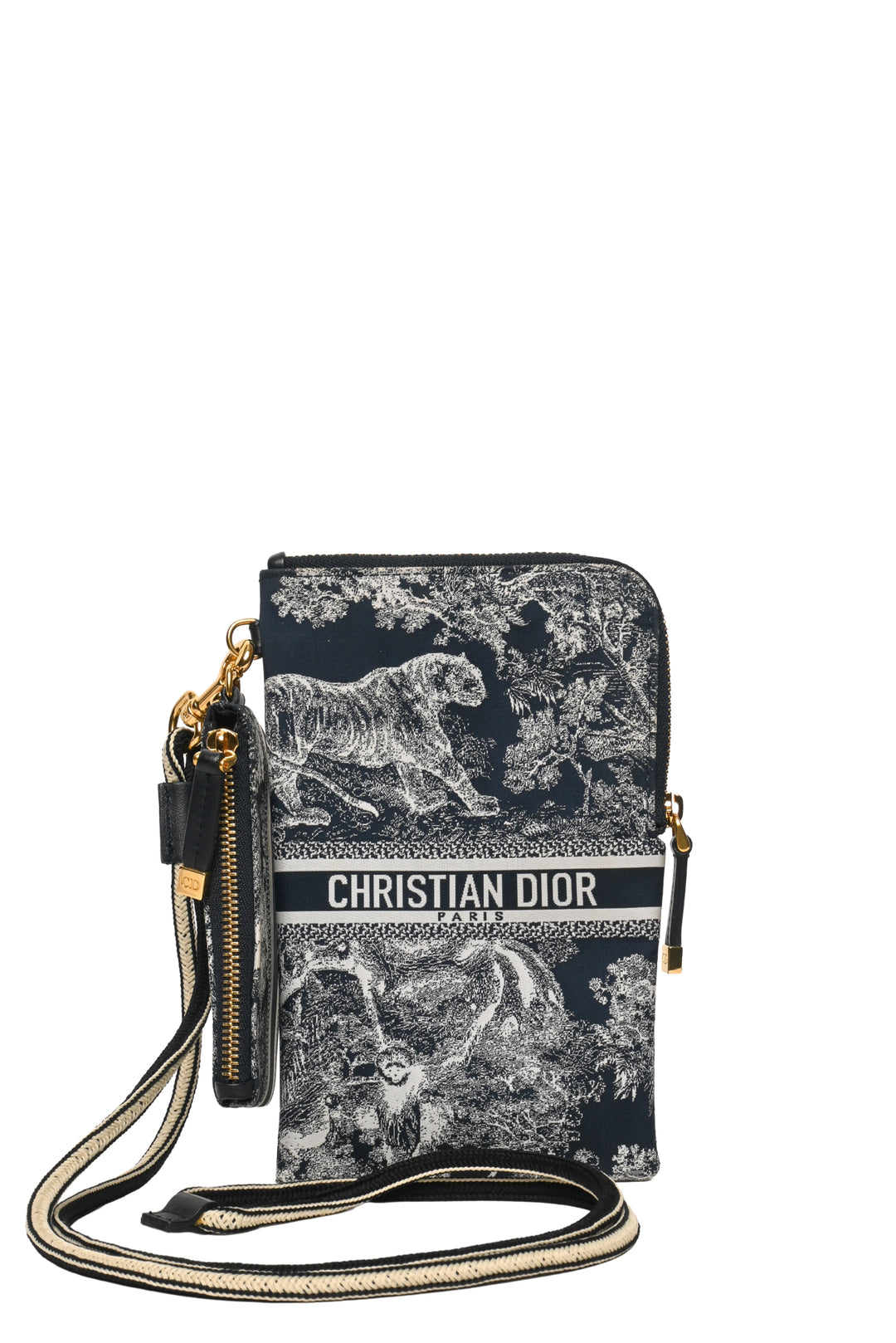 Dior Travel Multifunctional Toile De Jouy Pouch Crossbody