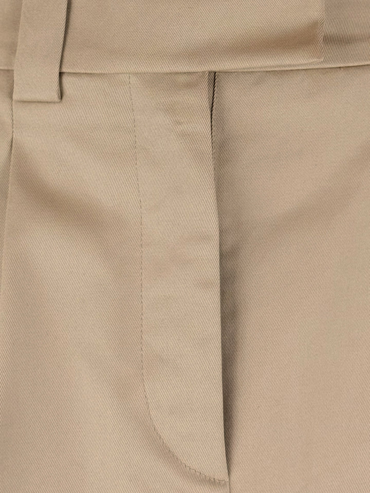 Miu Miu Size 36 2022 Embroidered Logo Pleated Chino Mini Skirt
