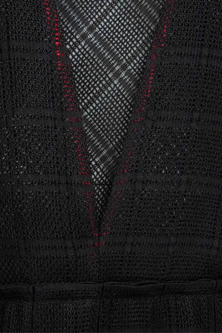 Victoria Beckham Size 4 Sheer Lace Panels Midi Dress