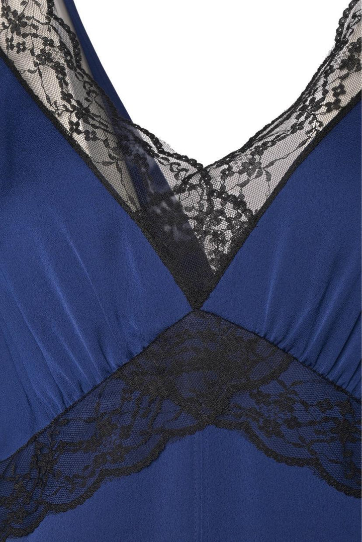 ME+EM Size 8 Satin & Lace Maxi Dress