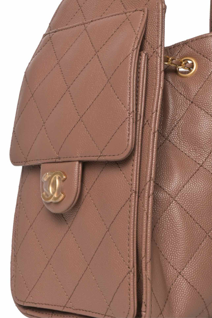 Chanel Grained Calfskin Quilted Small 25 Hobo