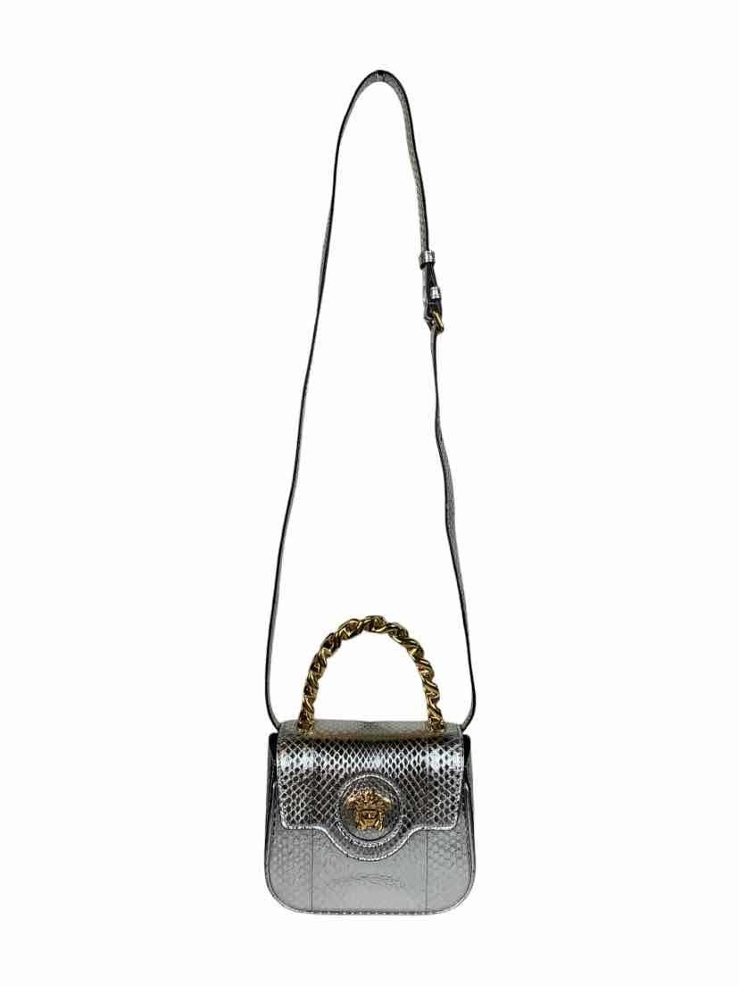 Versace La Medusa Metallic Mini Crossbody Bag