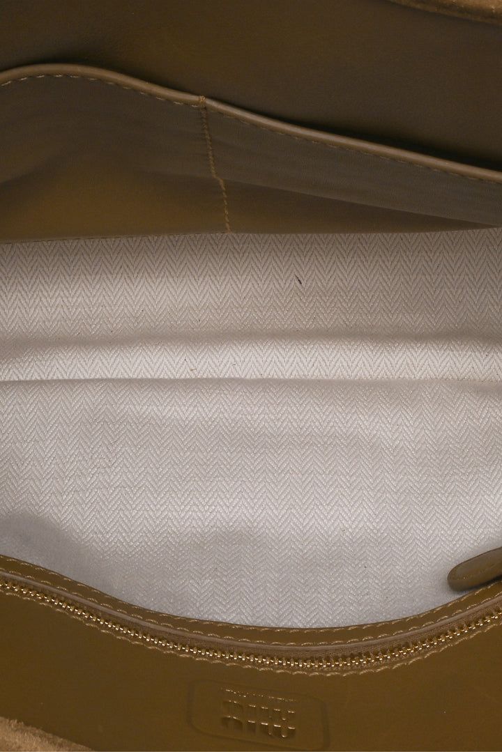Miu Miu Aventure Suede Shoulder Bag