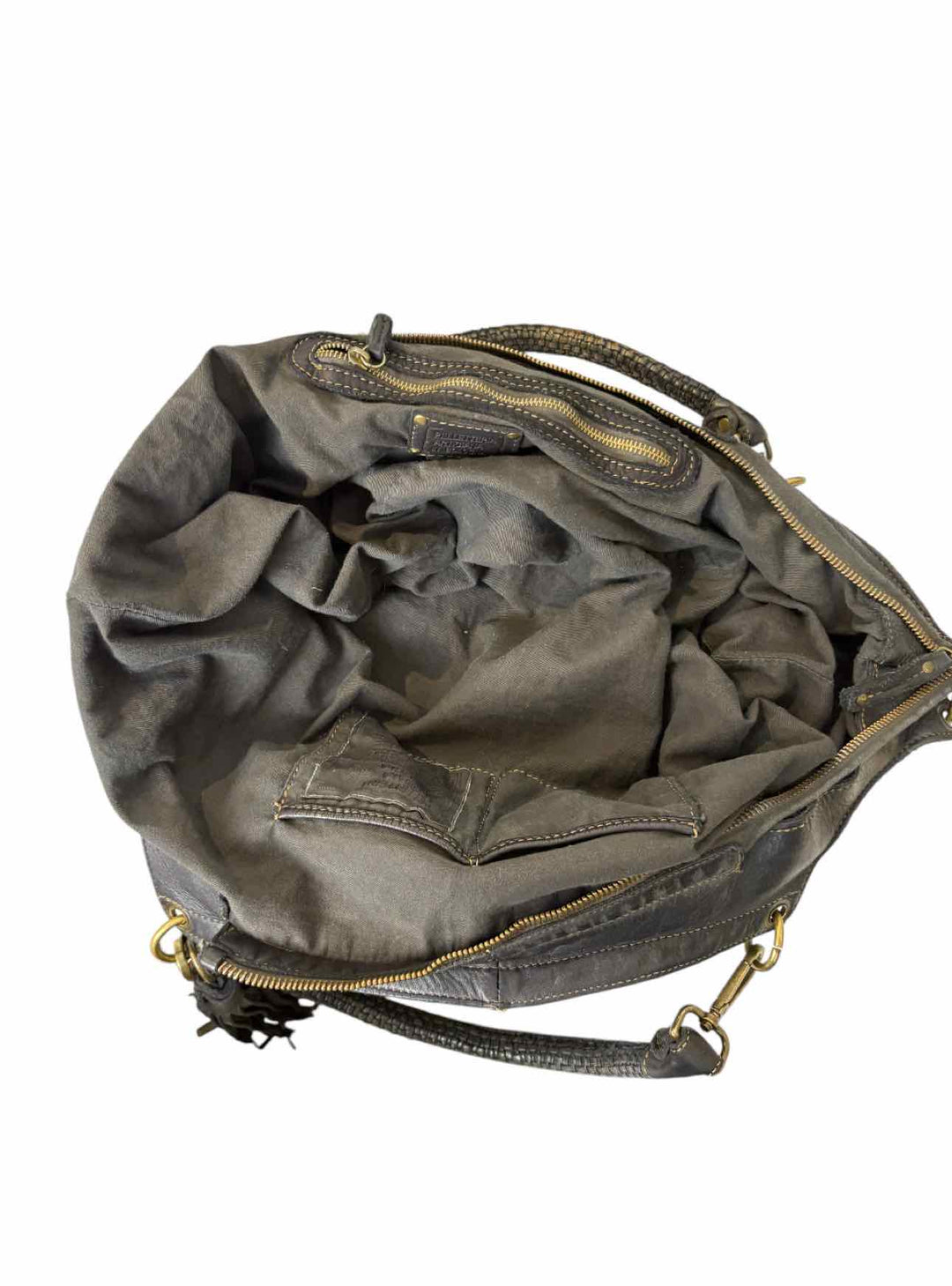 Bayside Calla Lily XL Distressed Leather Hobo Purse