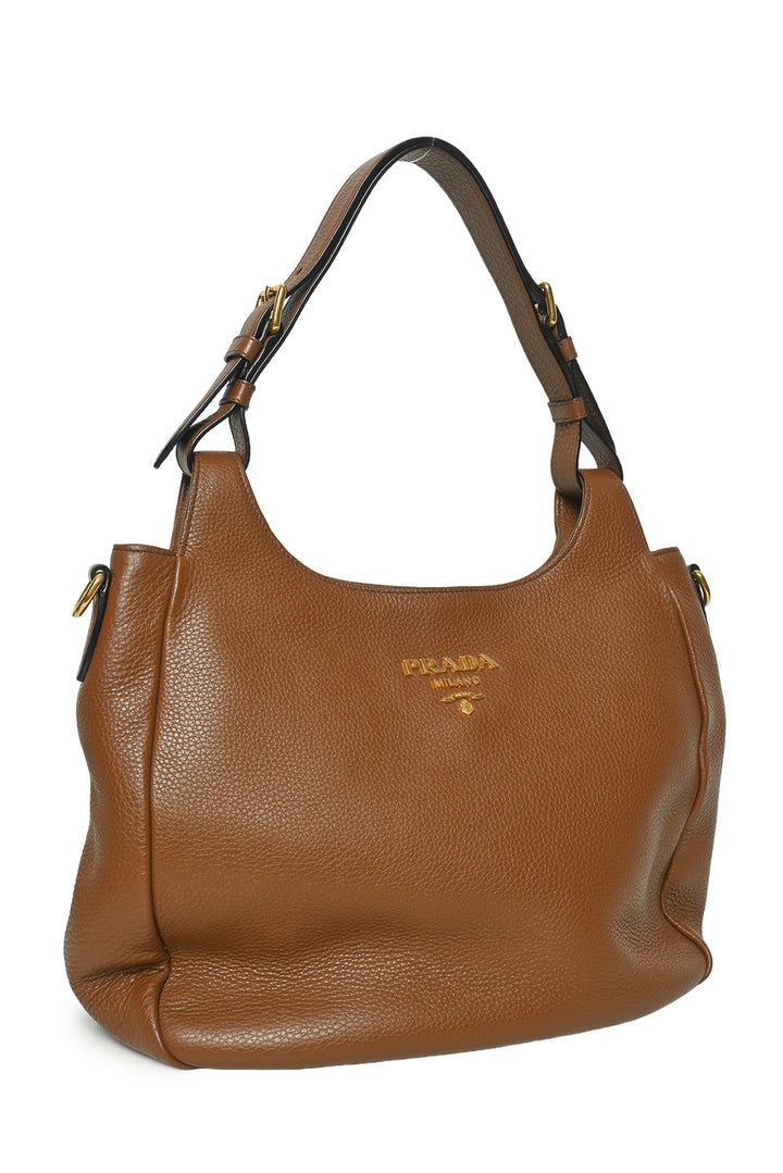 Prada Vitello Daino Hobo Shoulder Bag