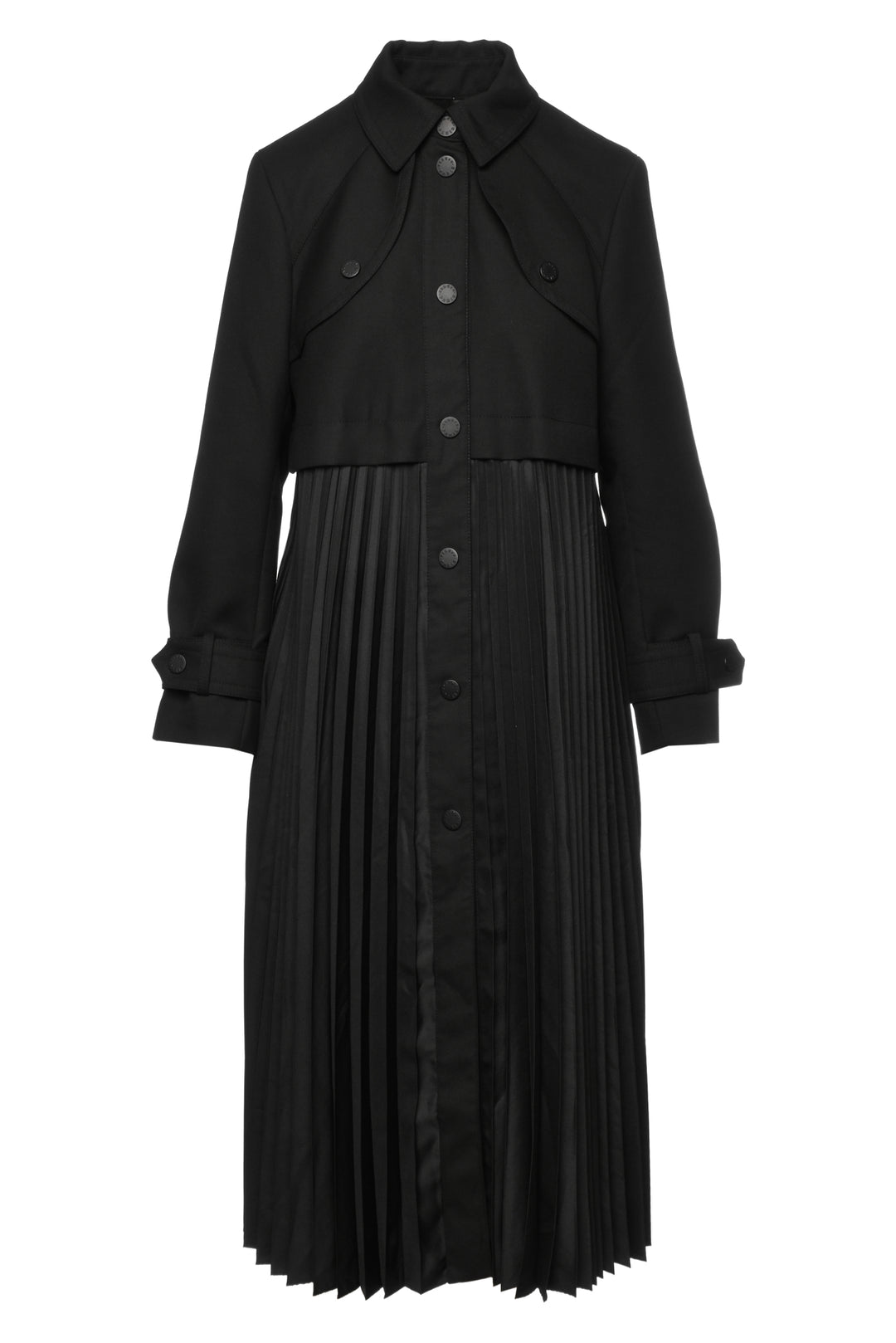 Sandro Size 6 Pleated Trench Coat