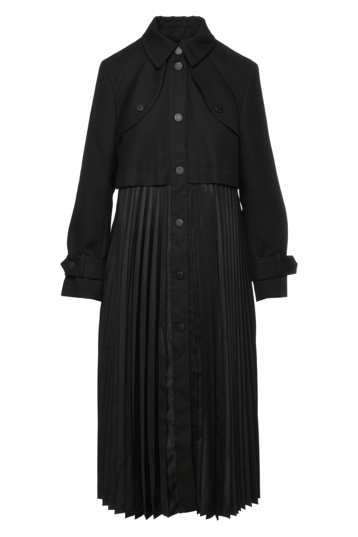 Sandro Size 6 Pleated Trench Coat