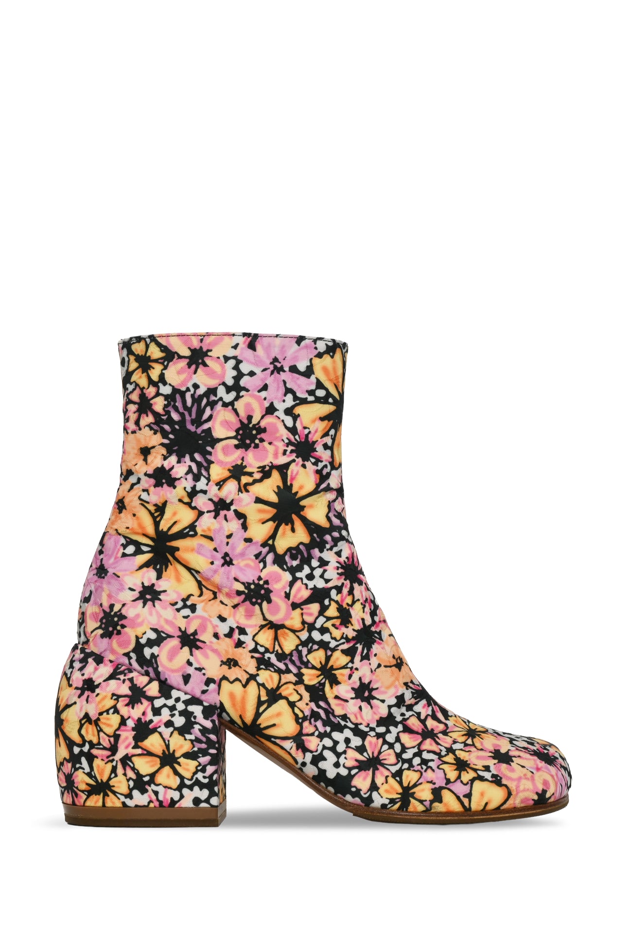 Dries Van Noten Size 38.5 Floral Ankle Boots - Luxury Used