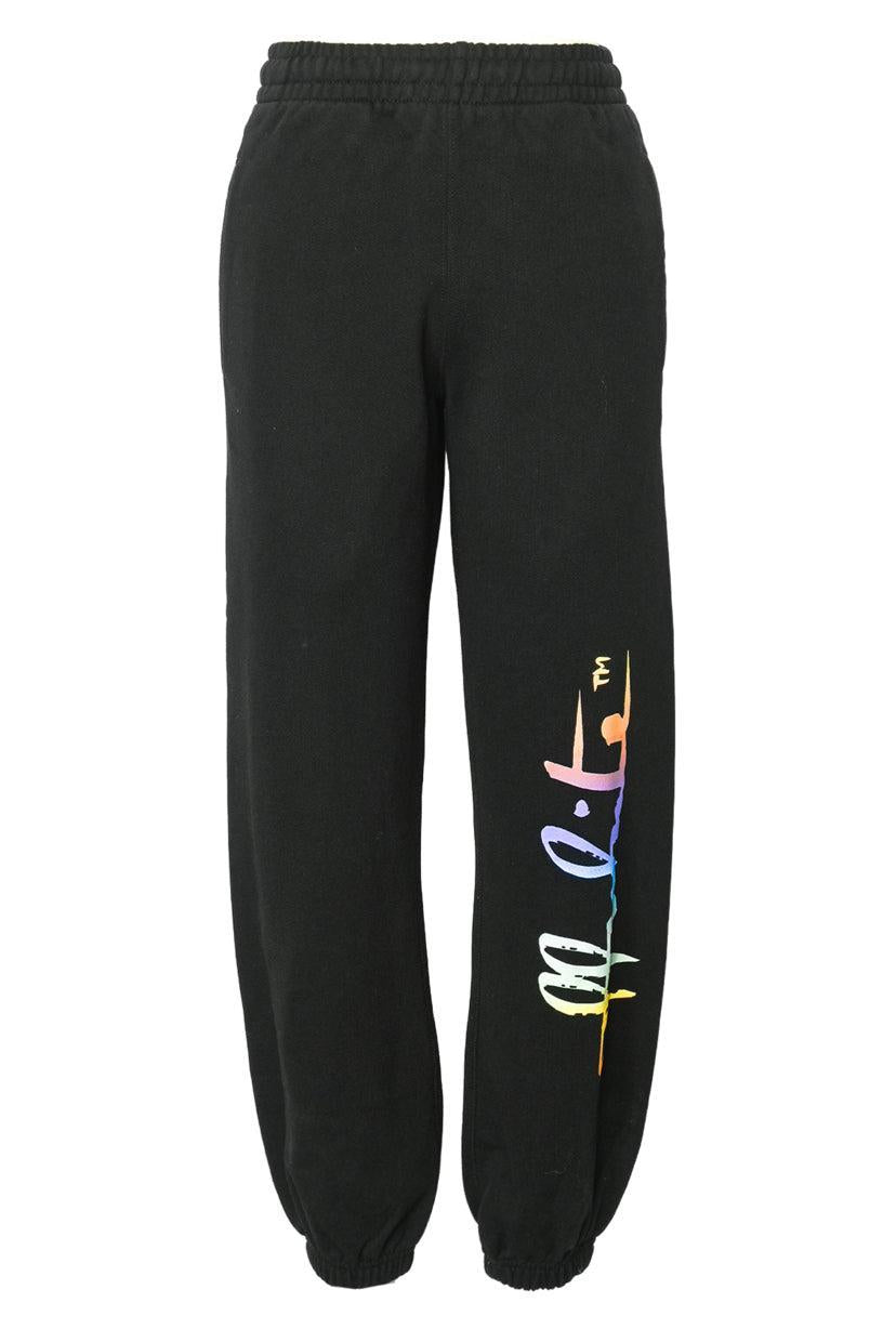 Off White Size XXS Rainbow Logo Sweatpants
