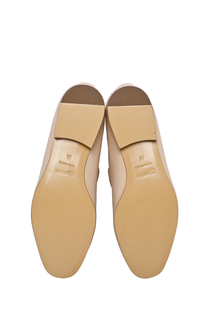 Jil Sander Navy Size 39 Leather Loafers