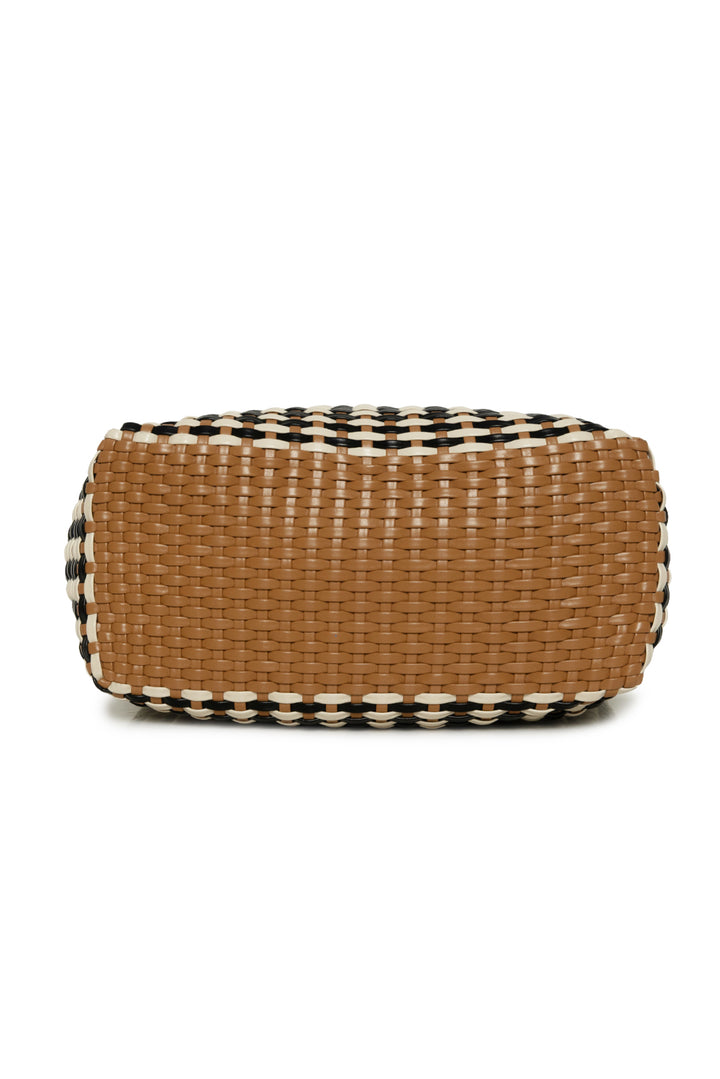 Miu Miu Large Woven Leather Tote