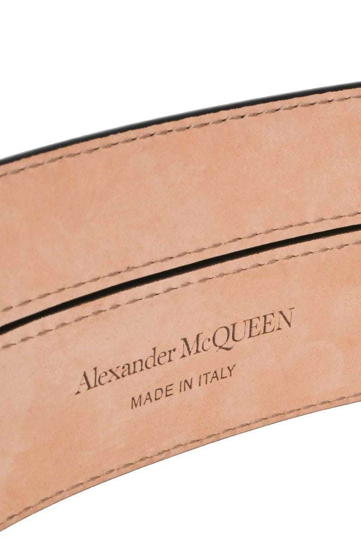 Alexander Mcqueen Size 32 Double Strap Leather Waist Belt