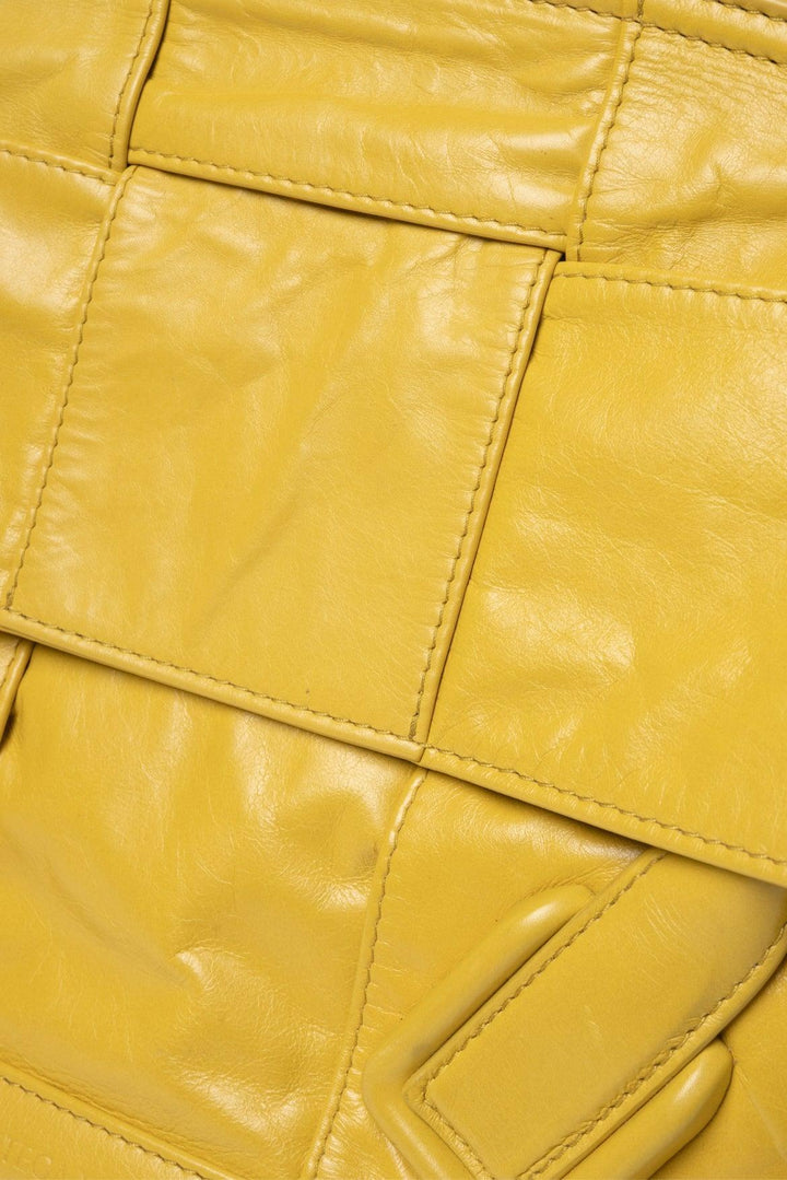 Bottega Veneta Calfskin Maxi Intrecciato Leather Small Arco Slouch Shoulder Bag