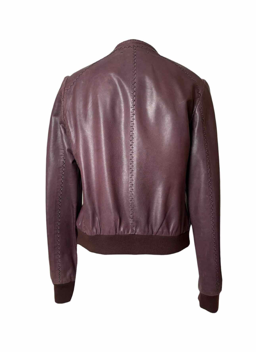 Marc Cain Size M Zip-up Leather Jacket