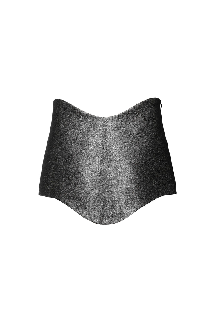 The Attico Size 40 Wave Tech Shimmering Mini Skirt