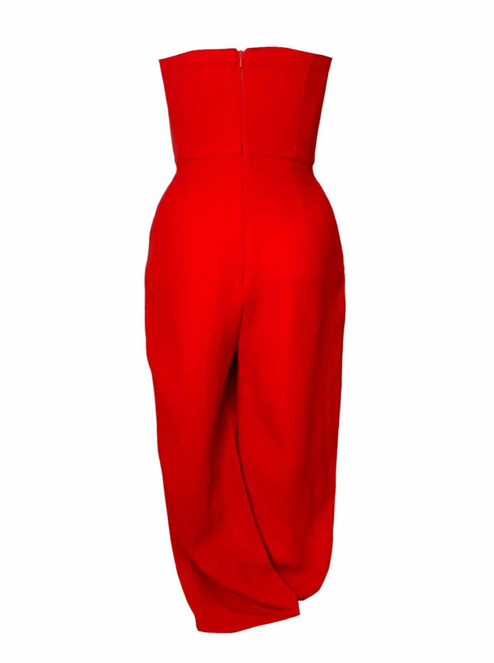 SALONI Size 6 Beaded Bow Jumpsuit