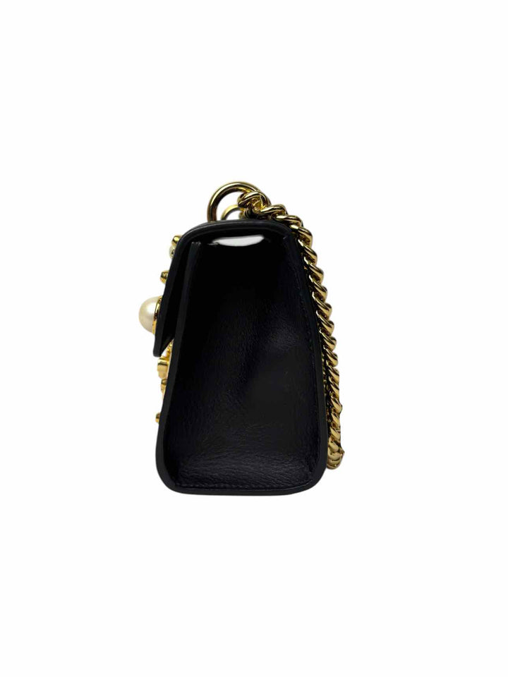 Gucci Small Studded Leather Padlock Purse