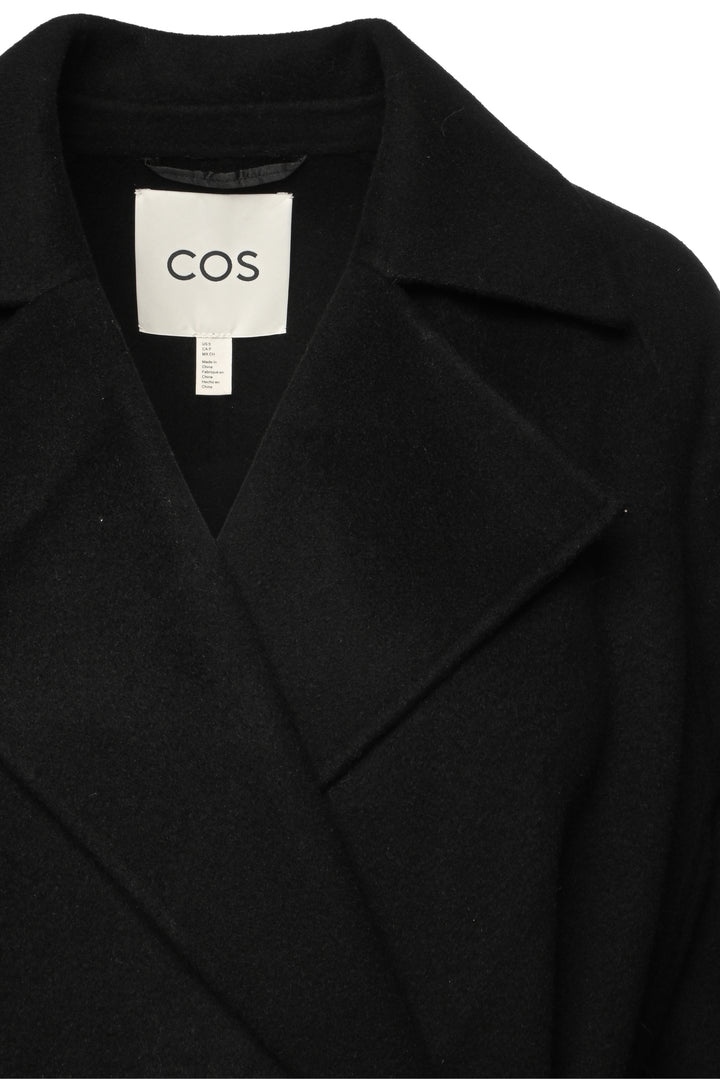 Cos Size S Wool-Blend Wrap Coat