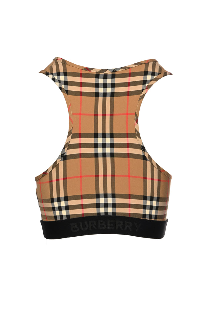 Burberry Size S Logo Detail Vintage Check Bra