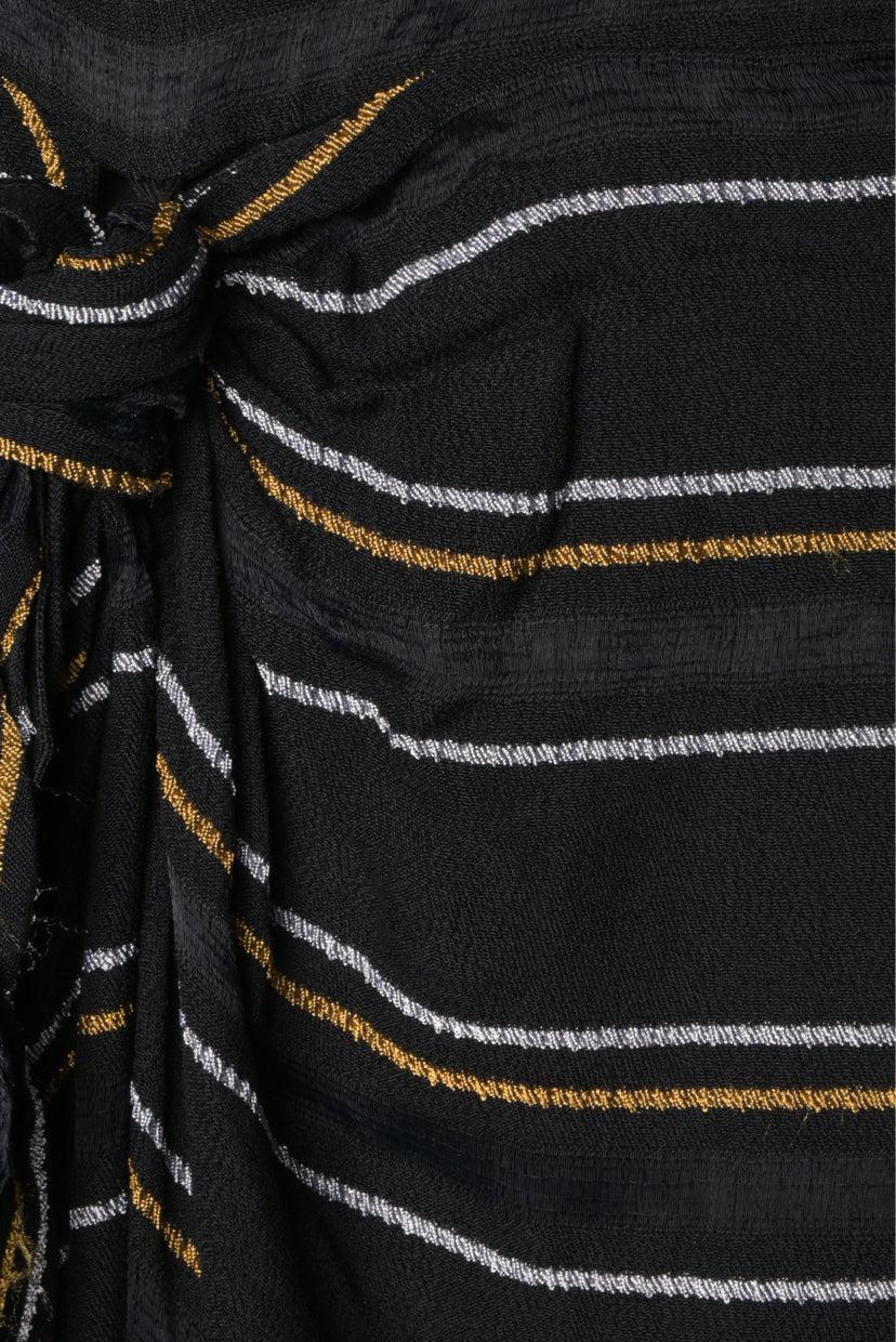 Proenza Schouler Size 10 Striped Knot Detail Dress