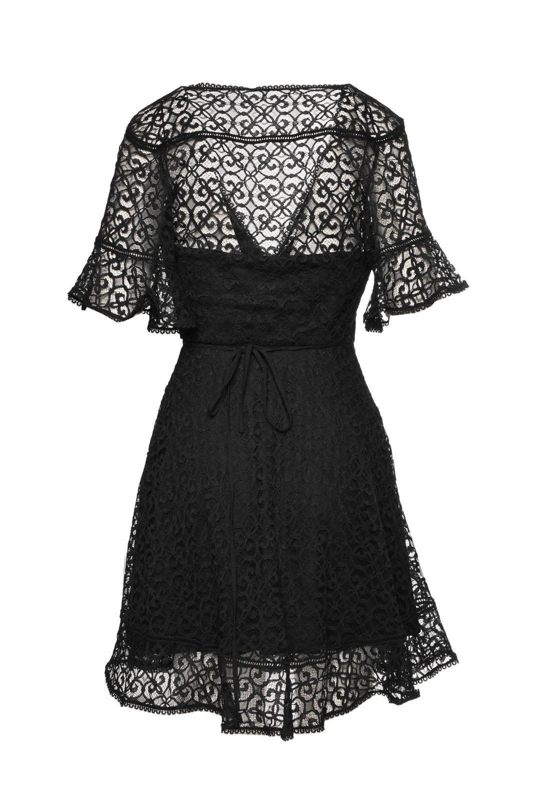 Jonathan Simkhai Size S Isabella Lace Wrap Mini Dress