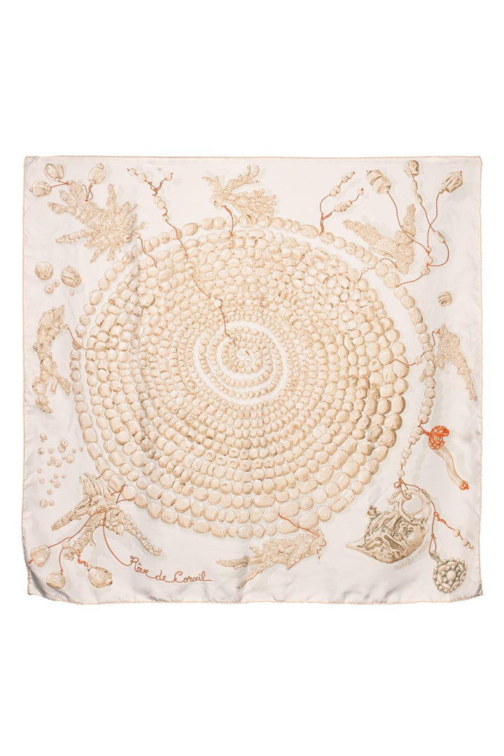 Hermes Reve de Corail Silk Scarf