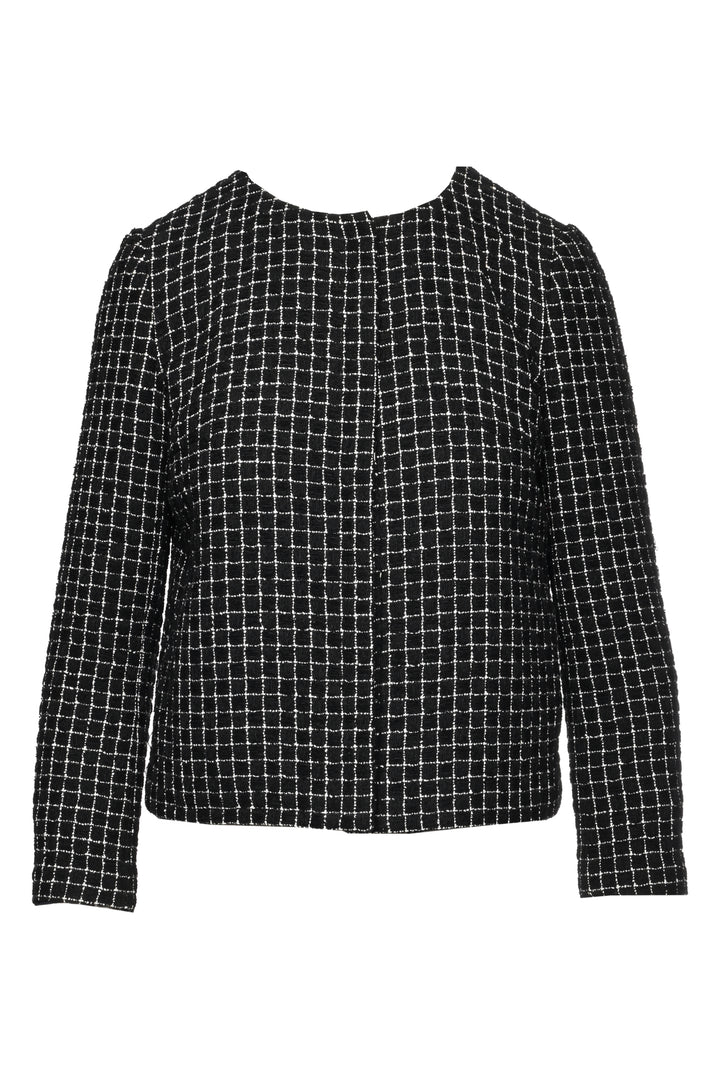 Chanel Size 36 Tweed Jacket with Quilted Lining