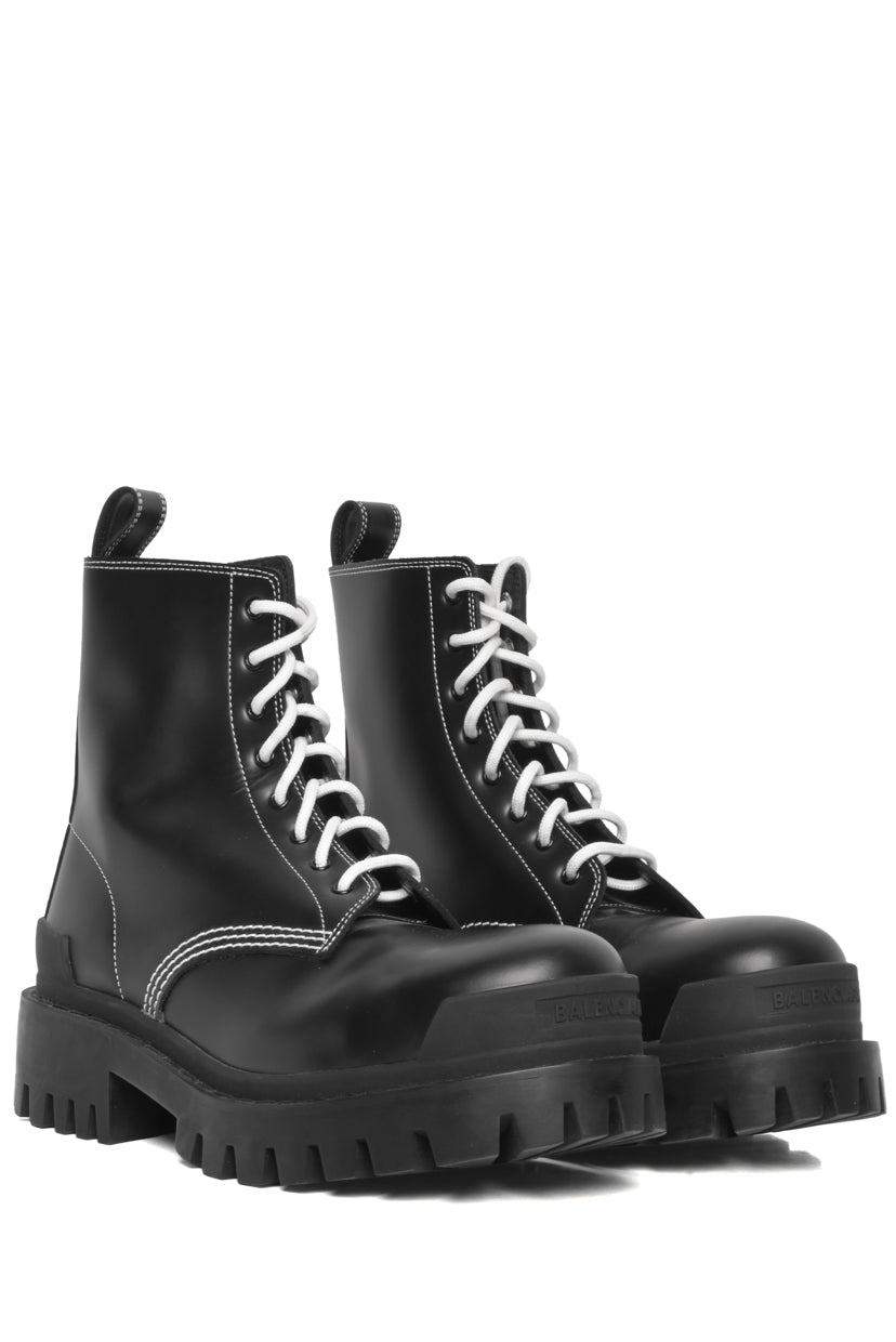 Balenciaga Size 37.5 Strike Combat Boots