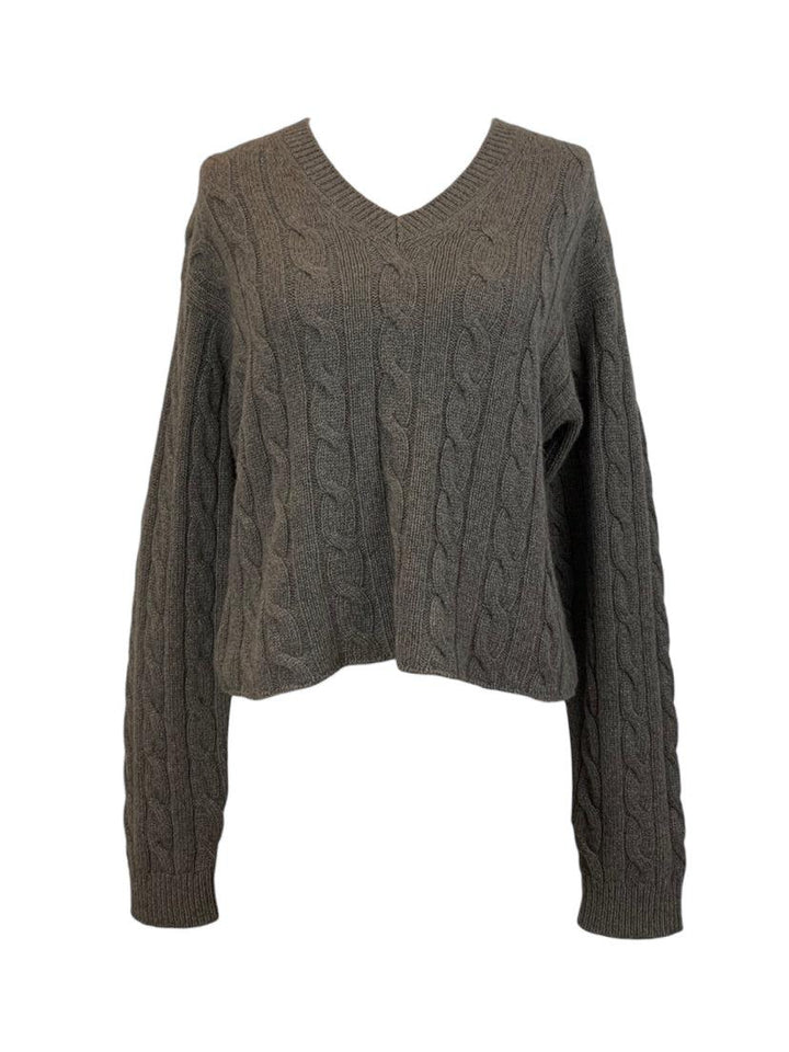 Miu Miu Size 40 V-Neck Cashmere Sweater