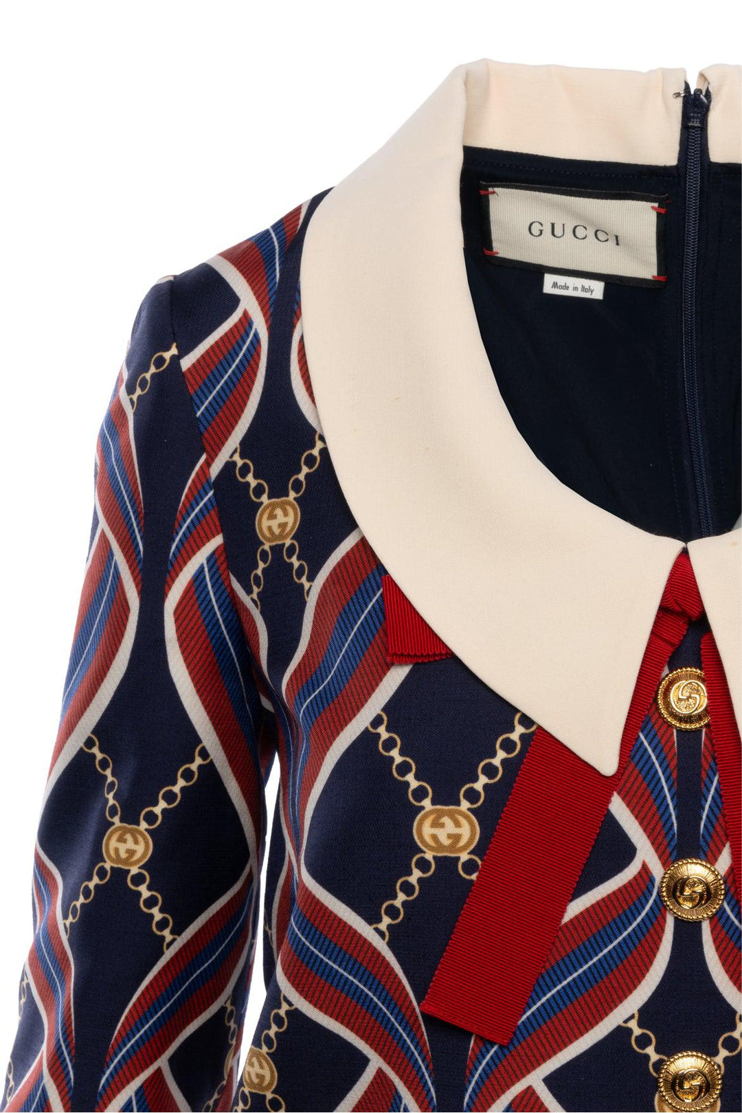 Gucci Size 38 2019 Printed Collared Dress