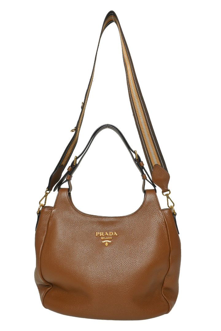 Prada Vitello Daino Hobo Shoulder Bag