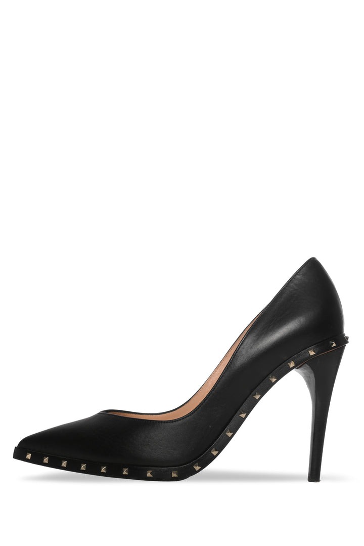 Valentino Size 37.5 Leather Rockstud Soul Pumps