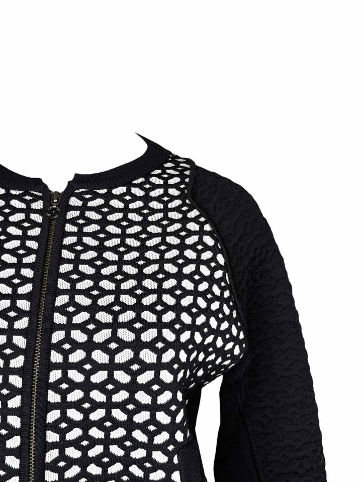 St. John Pattern knit Wool Blend  Size 4 Cardigan