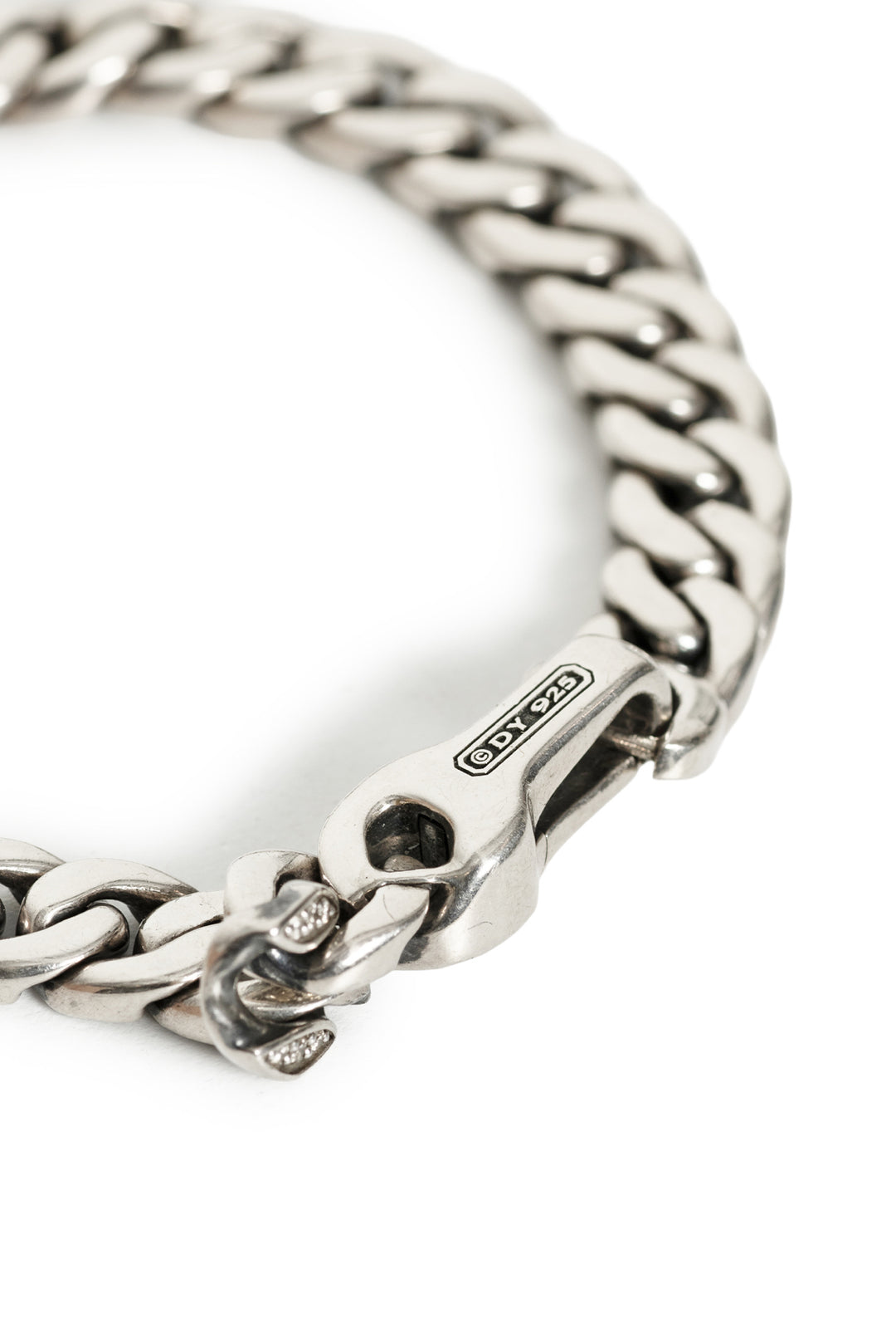 David Yurman Diamond Curb Chain Mens Bracelet