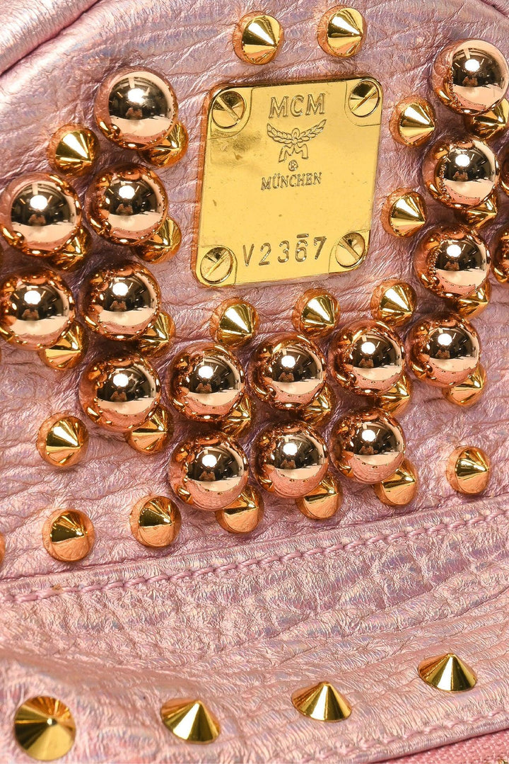 MCM Stark Bebe Boo Studded X-Mini Backpack