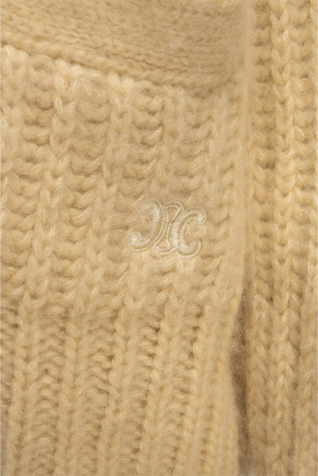 Celine Size XS Cashmere & Silk Cropped Cardigan