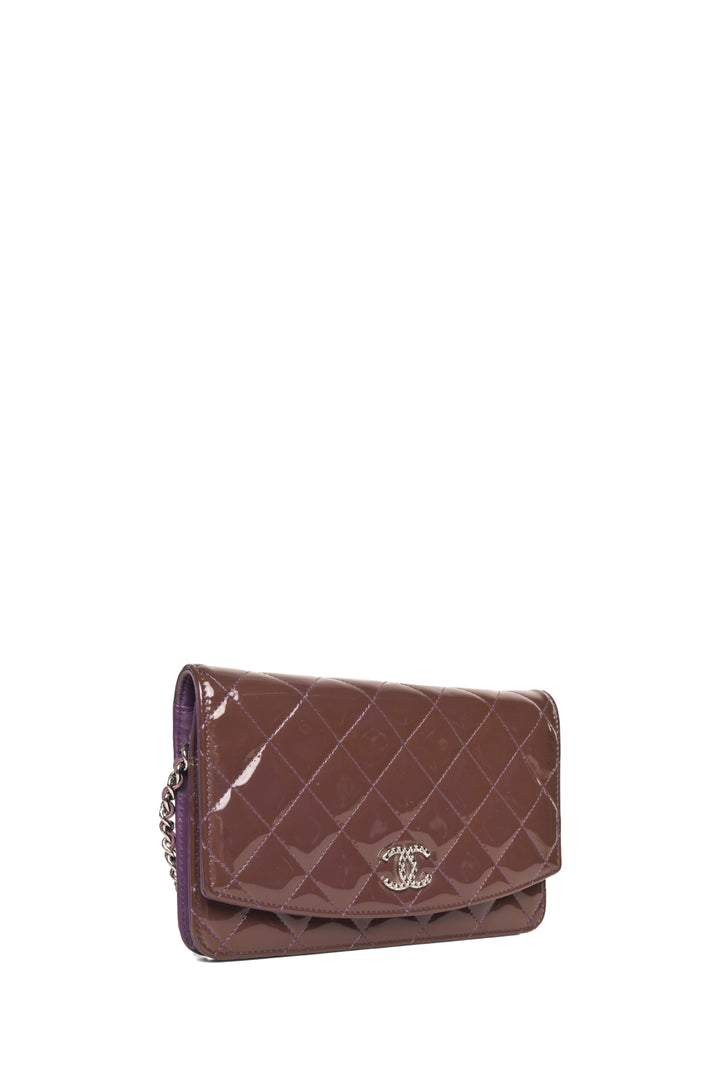 Chanel 2011 Patent Leather CC Wallet on Chain