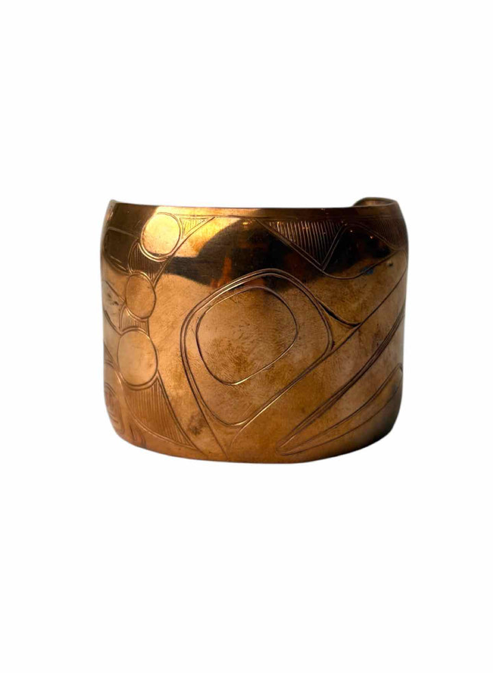 Colby Gates Indigenous Carved Copper Bracelet